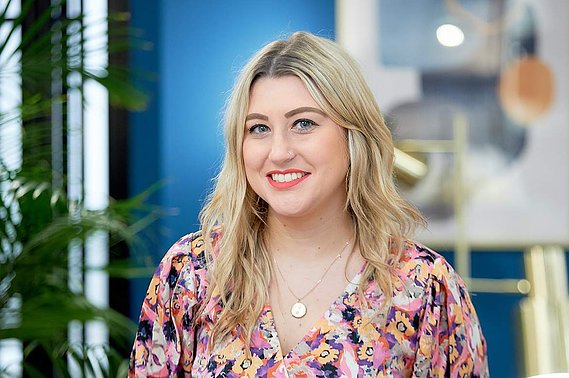 Indoor headshot portraits for interior design company Peldon Rose. Less formal in style.