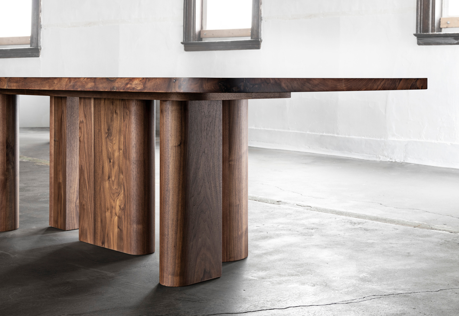 Custom Designed Furniture Table Photographed in Detroit Rental Photography Studio for FF & E manufacturer Ganas MFG