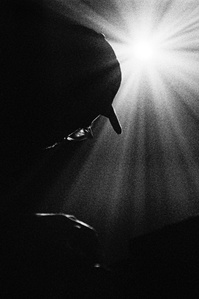 SCALPING performing live at the legendary Hebden Bridge Trades Club, February 2022. Photograph by Matthew Fleming, shot with Nikon F100 and Ilford HP5 film.