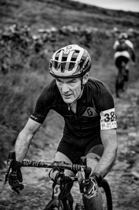 Nick Craig descends Penyghent, part of the Three Peaks Cyclocross (3PCX)Photo by Matthew Fleming, Lancashire.