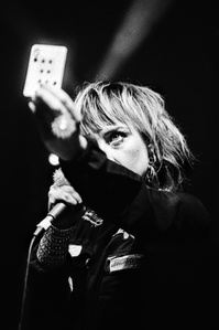 International Teachers of Pop performing live at Confessional Festival, Blackburn, September 2019. Photograph by Matthew Fleming, shot with Nikon F100 and Ilford HP5 film.