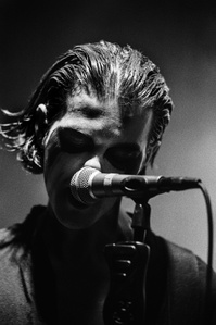 Blinders performing live at Confessional Festival, Blackburn, September 2019. Photograph by Matthew Fleming, shot with Nikon F100 and Ilford HP5 film.