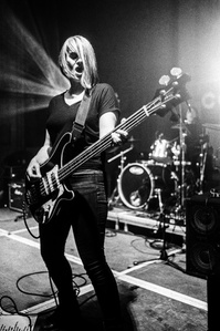 Liines performing live at Confessional Festival, Blackburn, September 2019. Photograph by Matthew Fleming, shot with Leica M6 and Ilford HP5 film.