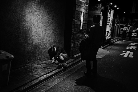 Photograph by Matthew James Fleming from the series &quot;Journal&quot;, Issue 2: The Descent. Taken with Ilford HP5 35mm film in Tokyo.