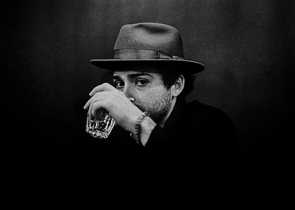 Photograph of Mackenzie James Creegan for his single release, "Woman from the East". By Matthew Fleming, shot with Leica M6 and Ilford HP5 film.