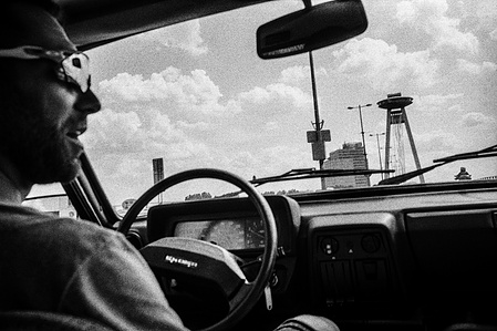 Photograph by Matthew James Fleming from the Journal : Number 4 Samizdat. Taken with Ilford HP5 35mm film in Bratislava, Slovakia.
