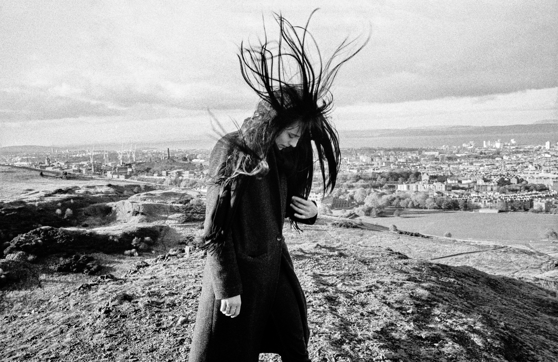 Arthur's Seat, Edinburgh, October 2018. Photographed by Matthew Fleming on 35mm Ilford HP5 film with a Leica M6.