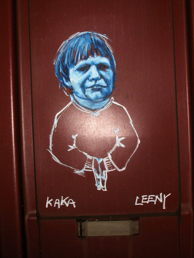 kathleen weldon, street art, oil bar, train, boxcar, leeny