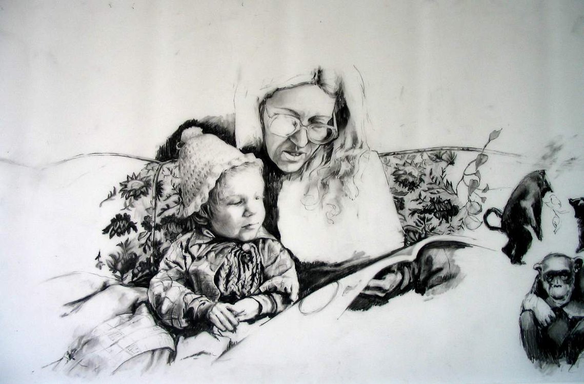 kathleen weldon, drawing, storytime detail