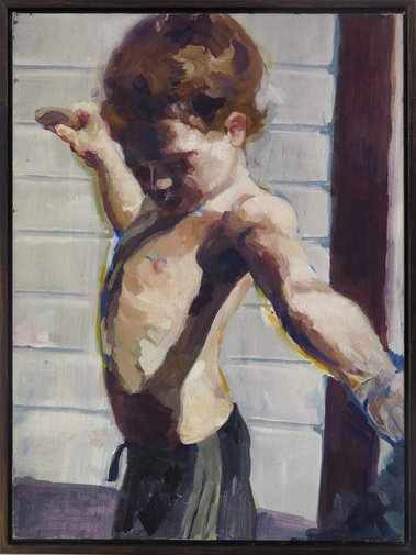 kathleen weldon, painting, stewie