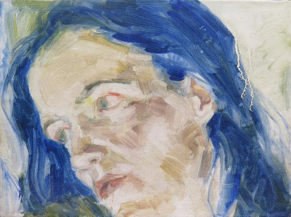 kathleen weldon, painting, self-portrait