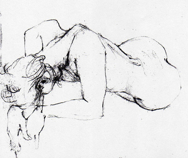 kathleen weldon, drawing, live model