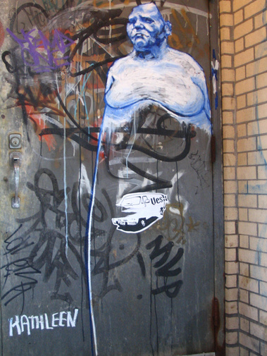 kathleen weldon, street art, oil bar, leeny