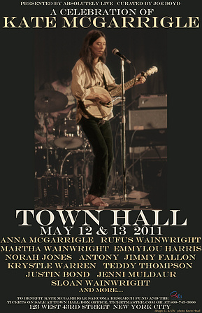 kathleen weldon, illustration, kate mcgarrigle, town hall, concert, poster