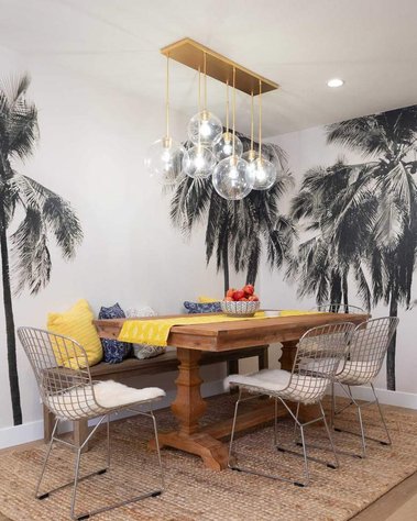 Palm Tree Wall Mural, Jasmine Roth, HGTV