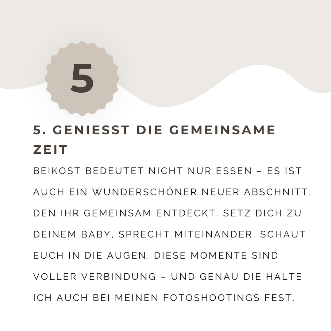 Text: Geniesst die gemeinsame Zeit beim Essen.