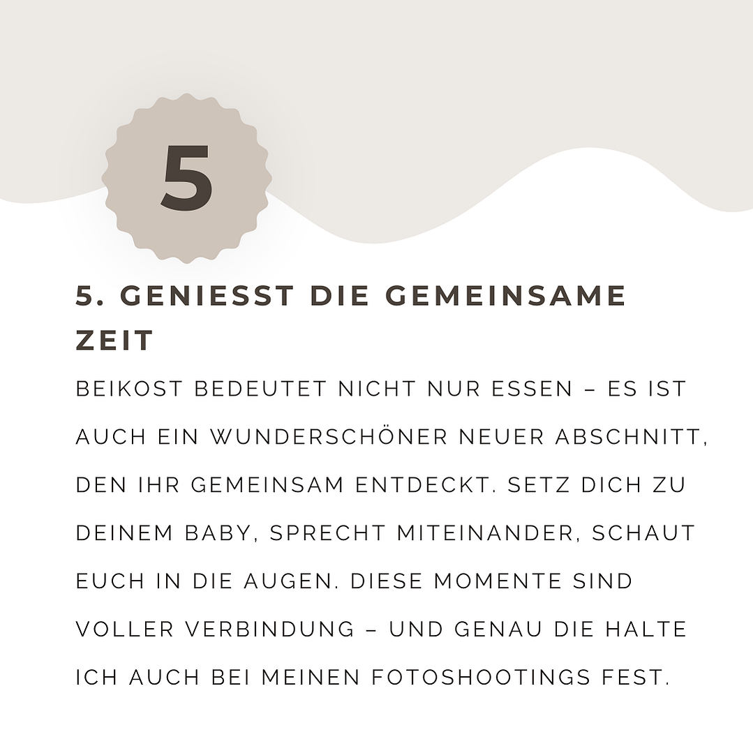 Text: Geniesst die gemeinsame Zeit beim Essen.