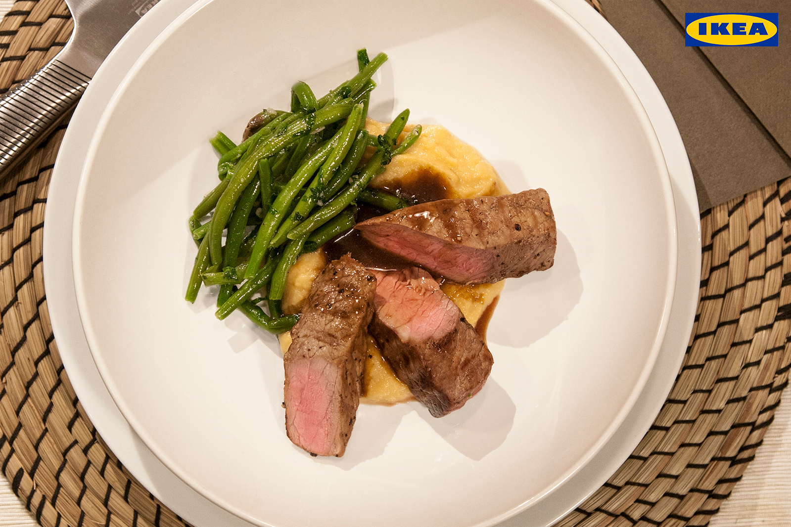 Ikea, lamb with baby potato, food photography