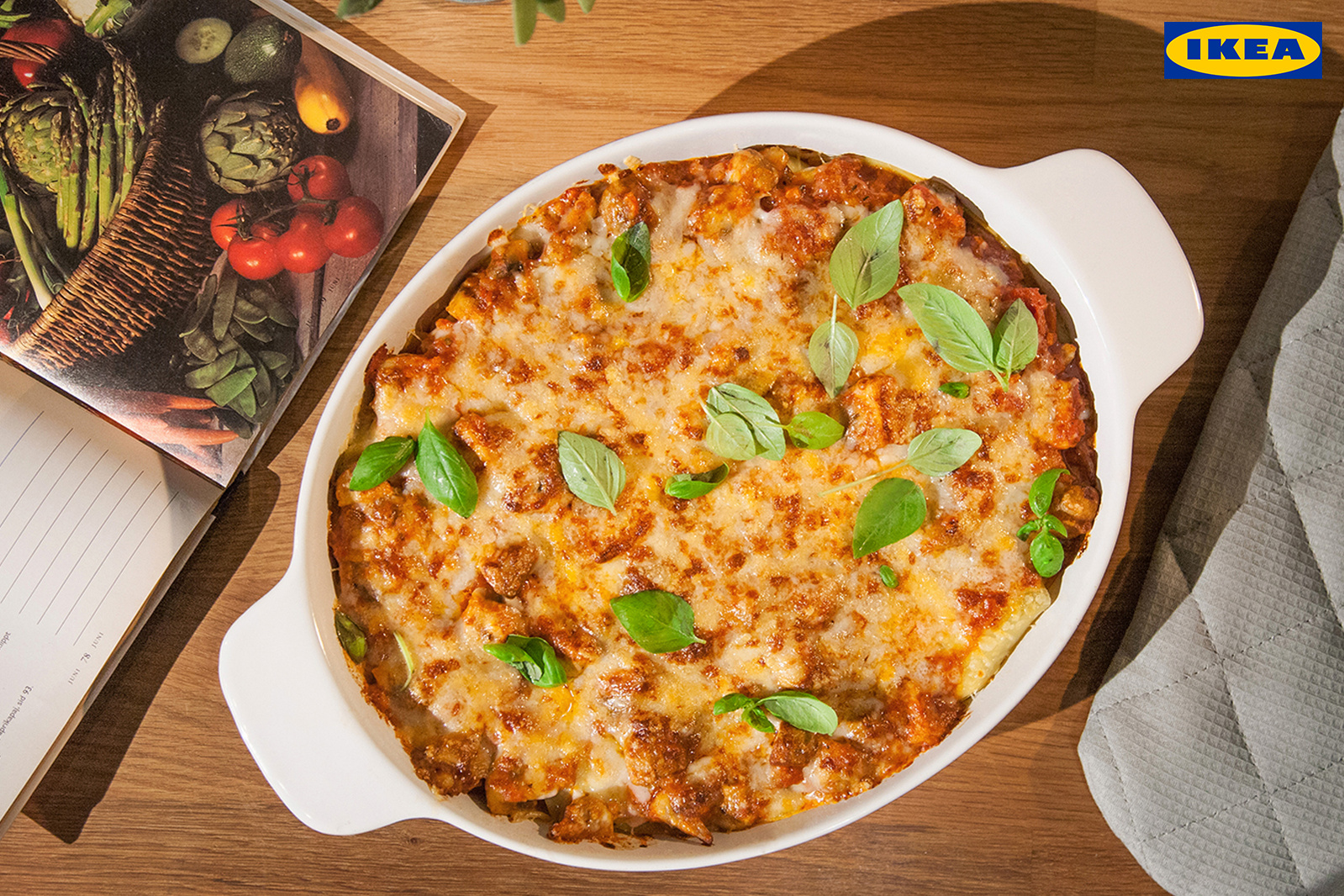 Ikea, lasagna, food photography