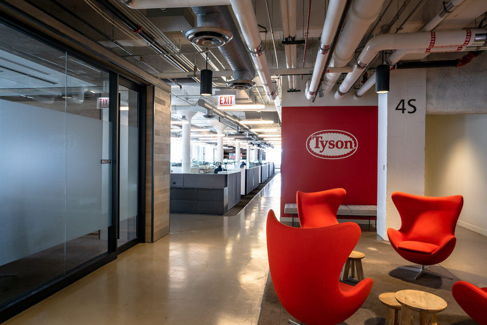 Architectural interior of a corporate space