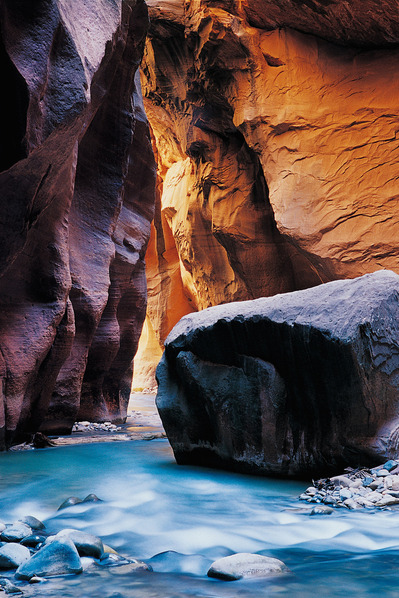 The Colorado river at the Narrows of Zion National Park, UT