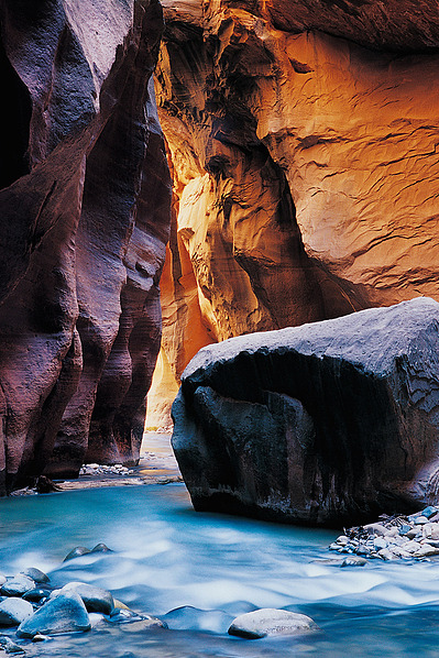 The Colorado river at the Narrows of Zion National Park, UT