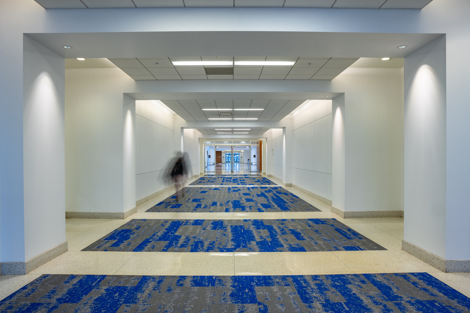 Architectural feature perspective in a corporate building