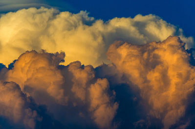 Clouds at sunset in the Himalayas
