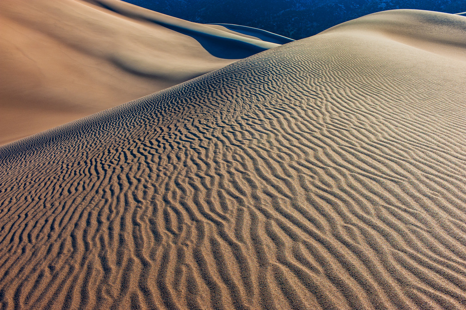 Sand dune pattern at Great Sand Dunes Natl. Park, CO