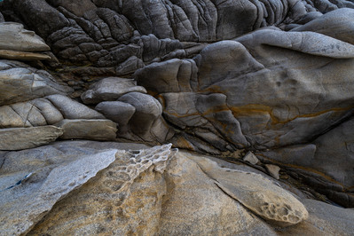 Abstraction of rocks on a beach in Greece