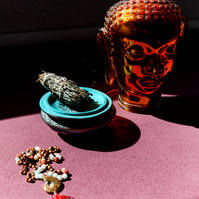 Portland Product Photographer Briana Cerezo Product Photography Portland Crystals Necklace Jewelry Photography PDX Product Photographer Lifestyle Photographer Sacred Mala Beads 