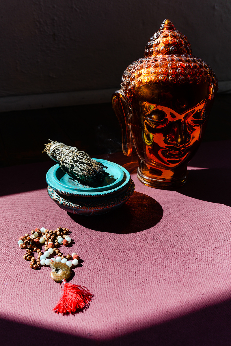 Portland Product Photographer Briana Cerezo Product Photography Portland Crystals Necklace Jewelry Photography PDX Product Photographer Lifestyle Photographer Sacred Mala Beads 