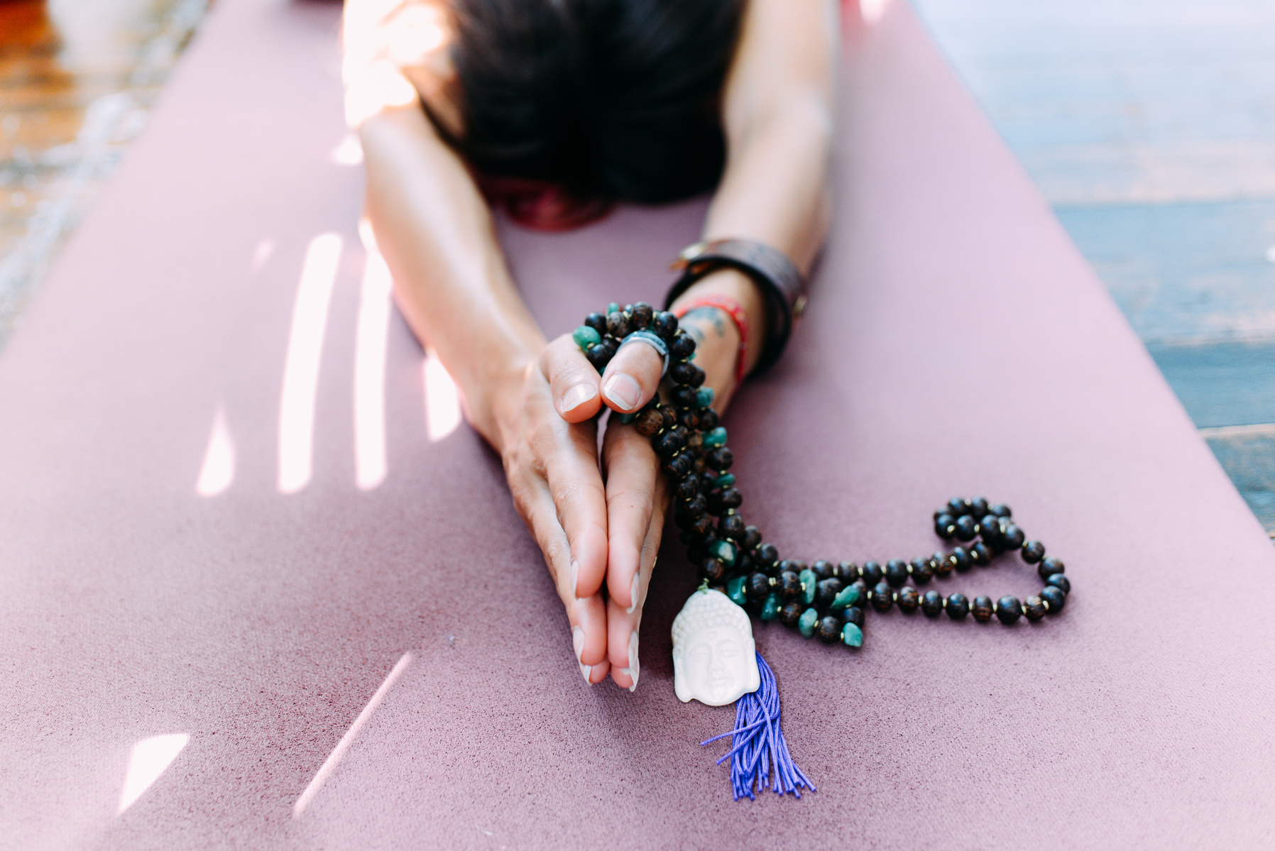 Portland Product Photographer Briana Cerezo Product Photography Portland Crystals Necklace Jewelry Photography PDX Product Photographer Lifestyle Photographer Sacred Mala Beads 