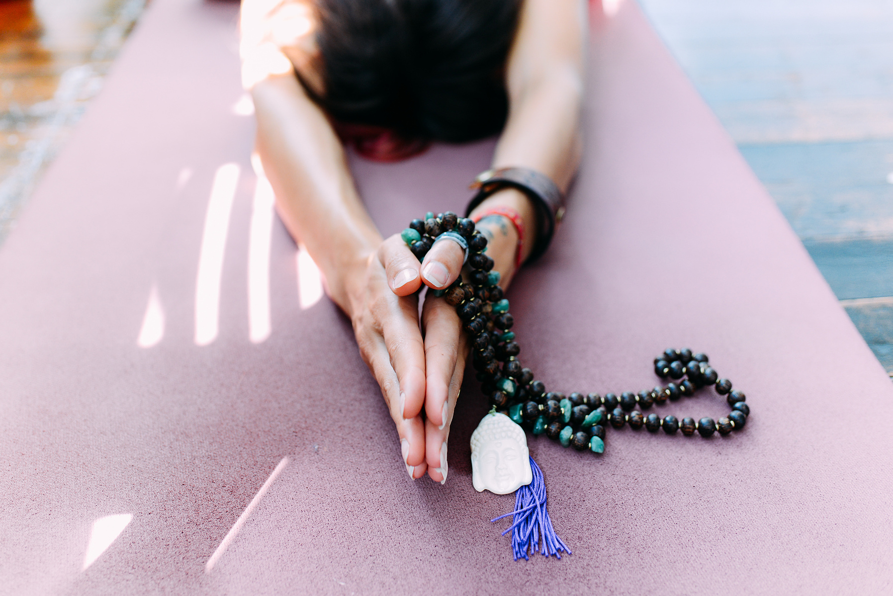 Portland Product Photographer Briana Cerezo Product Photography Portland Crystals Necklace Jewelry Photography PDX Product Photographer Lifestyle Photographer Sacred Mala Beads 