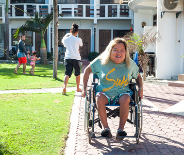 Bea and her wheelchair