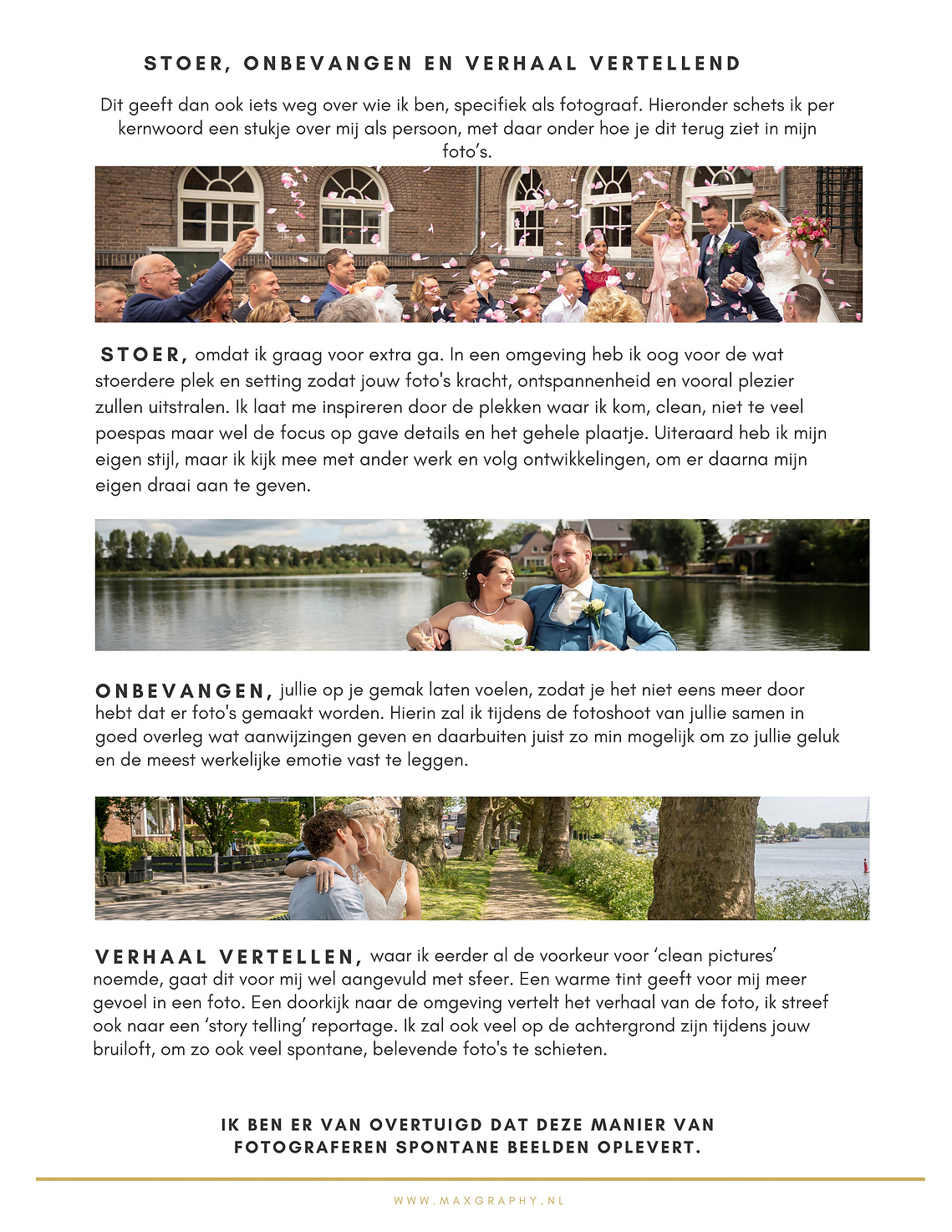 Maxime is de beste Trouwfotograaf uit Sliedrecht. Zij geeft begeleiding in alle voorbereidingen, stelt mensen op hun gemak en is een slimme fotograaf in de Drechtsteden.