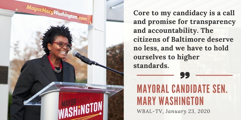 Political literature for a Maryland state Senator candidate 
