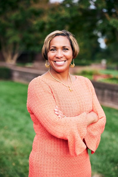 Candidate for lieutenant governor posing for a portrait at a political event.