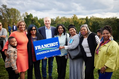 Candidate for Governor Peter Franchot posing for a political portrait at event.