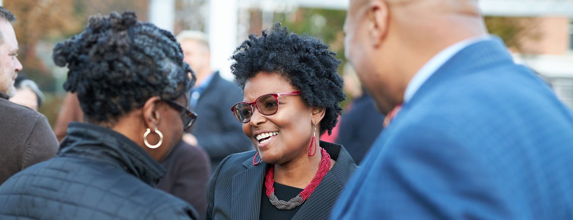 State Senator Mary Washington for Mayor at a political campaign event in Baltimore Maryland