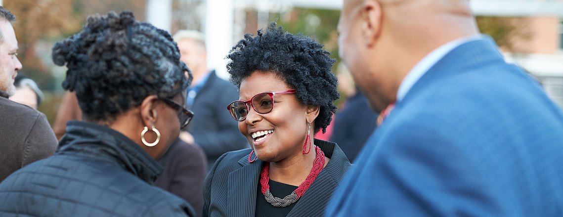 State Senator Mary Washington for Mayor at a political campaign event in Baltimore Maryland