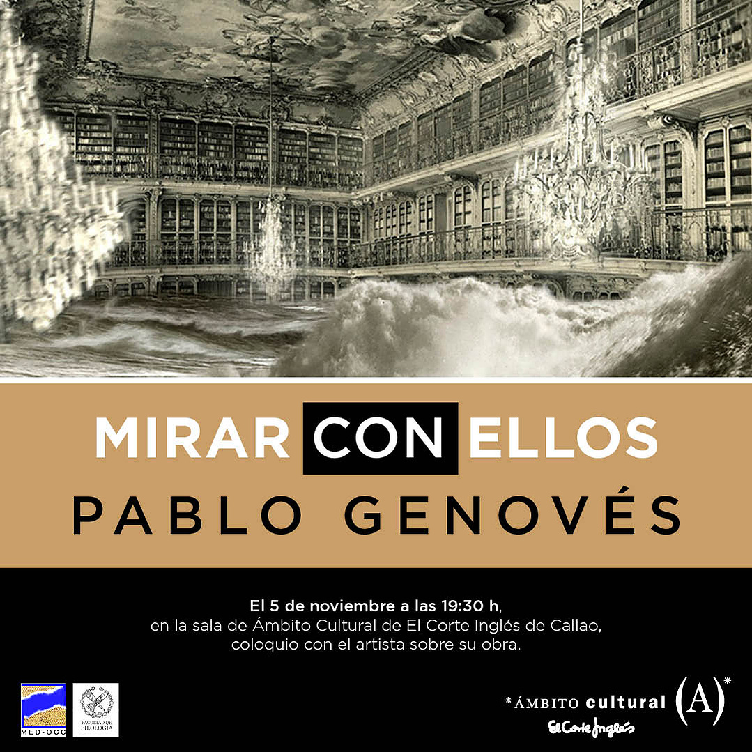 Cartel de la conversación "Mirar con ellos" con Pablo Genovés
