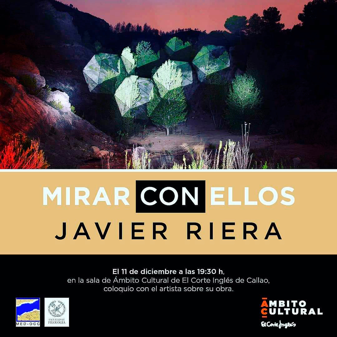 Cartel de la conversación "Mirar con ellos" con Javier Riera