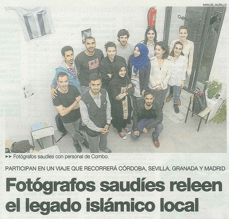 Noticia publicada en el Diario de Córdoba sobre el proyecto Journey to Andalucía, en el que Zara Fernández de Moya fue adjunta de comunicación
