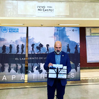 Exposición Apátridas: El laberinto de los invisibles, comisariada por Zara Fernández de Moya en la Facultad de Filología UCM