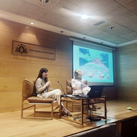 Zara Fernández de Moya, comisaria de la exposición "Trilogía del Alma" en el CMAE Avilés