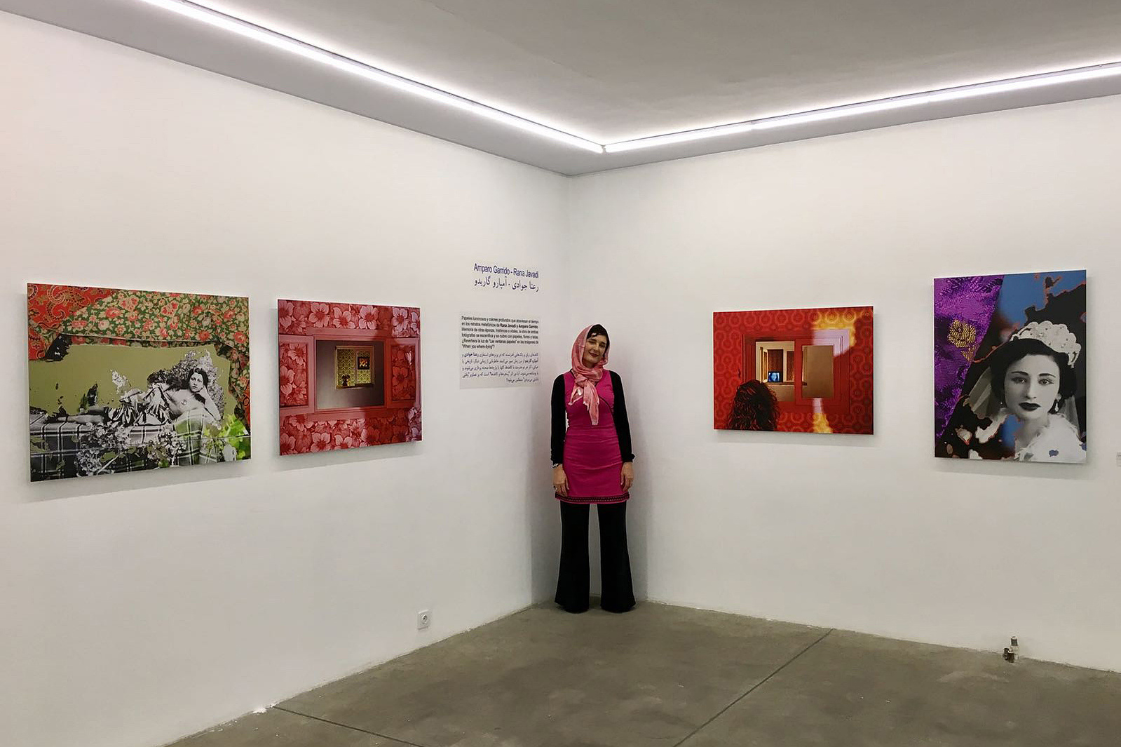Zara Fernández de Moya y Santiago Olmo, comisarios de la exposición Miradas Paralelas. Irán-España: fotógrafas en el espejo en la Silk Road Gallery de Teherán
