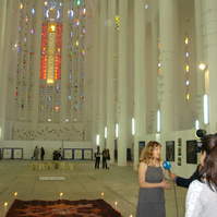 Zara Fernández de Moya comisariando a ocho artistas españoles en la Primera Bienal de Casablanca en 2012