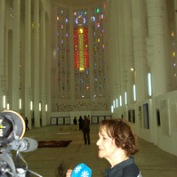 Zara Fernández de Moya comisariando a ocho artistas españoles en la Primera Bienal de Casablanca en 2012