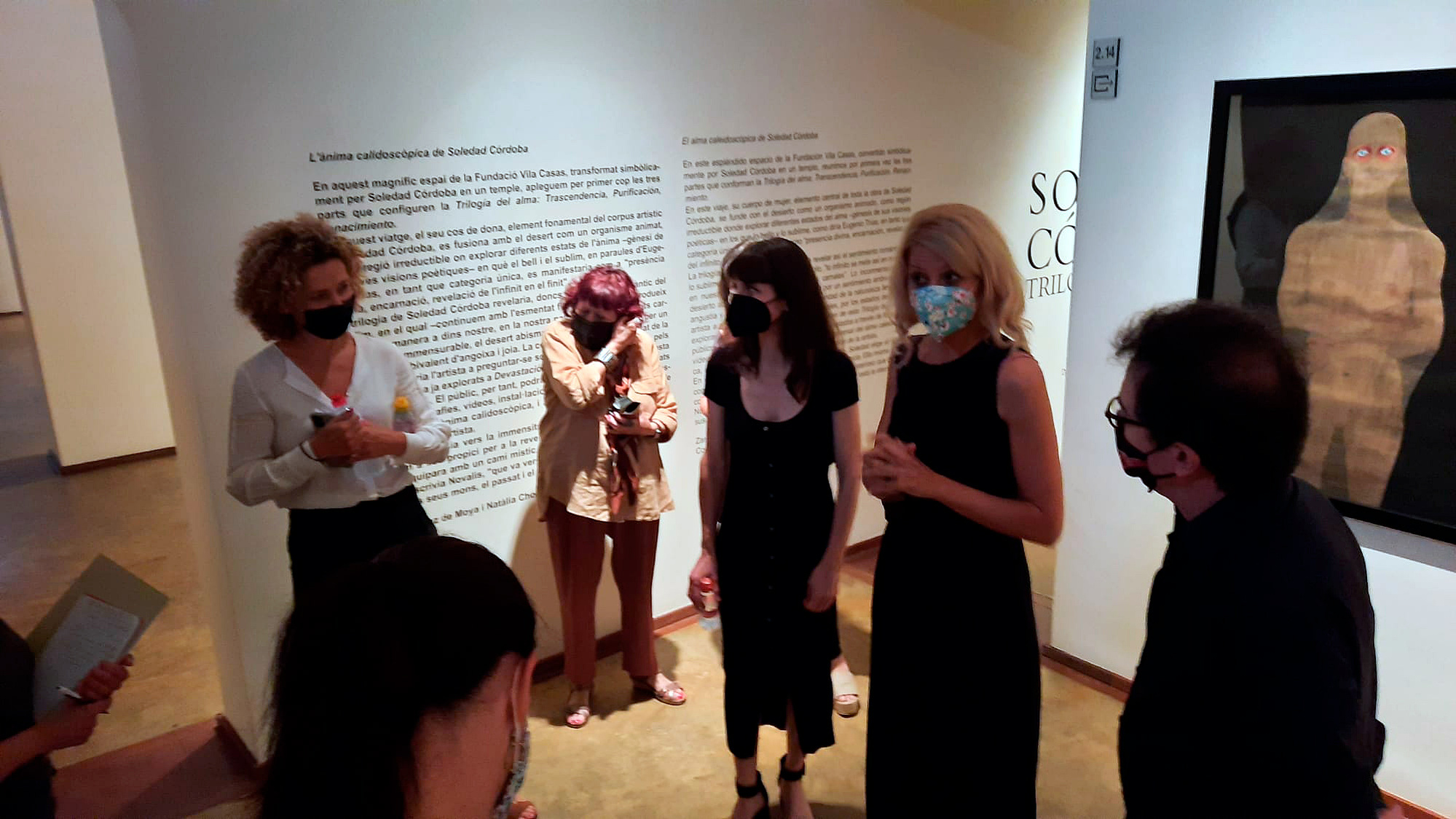 Zara Fernández de Moya, comisaria de la exposición "Trilogía del Alma" en la Fundación Vila Casas